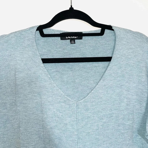 Lulus Light Blue Sweater Dolman Sleeve V-neck Oversized Pullover Xsmall Women’s - Picture 2 of 12